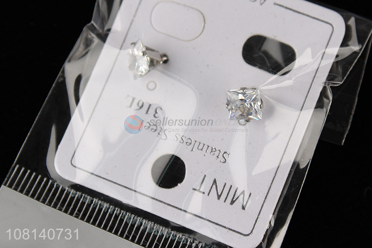 Factory price stainless steel jewelry accessories ear studs