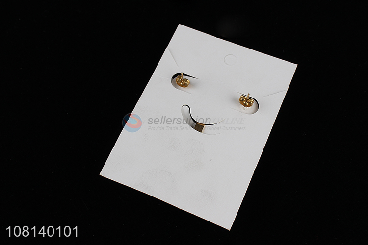 Yiwu market stainless steel ear studs set for women jewelry