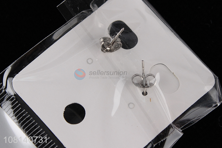 Factory price stainless steel jewelry accessories ear studs