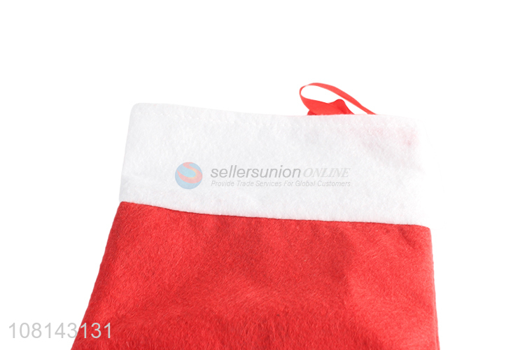 Low price non-woven Christmas stocking for holiday decoration