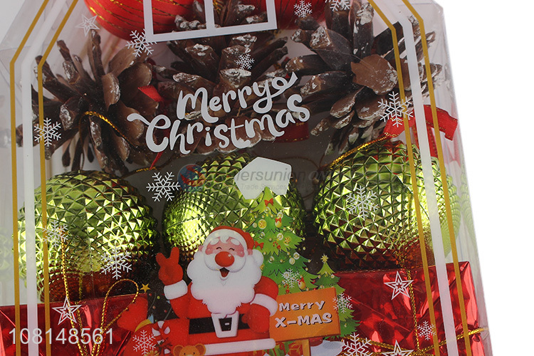 Factory Direct Sales Christmas Balls And Pine cones Christmas Ornaments Set