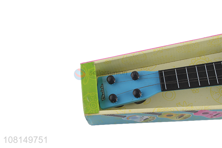 New arrival 4 strings mini guitar ukulele toy for preschoolers