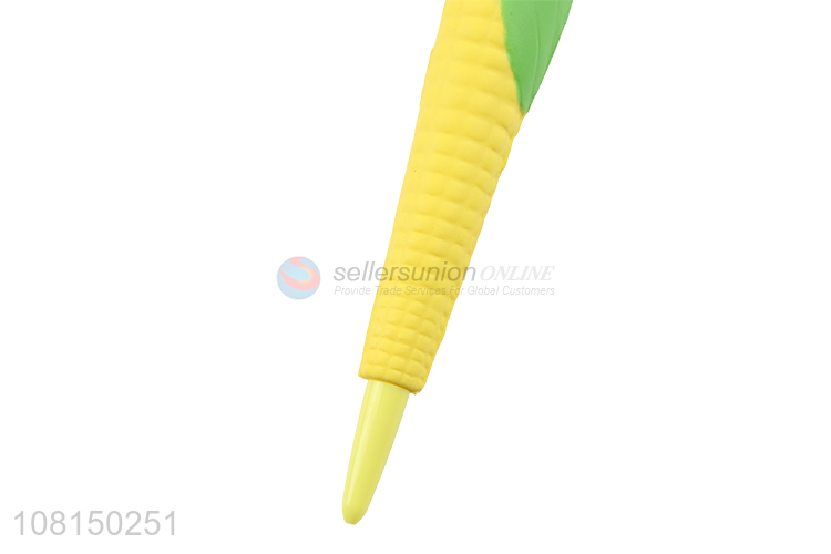 New Design Corn Shape  Squishy Decompression Pen Gel Pen