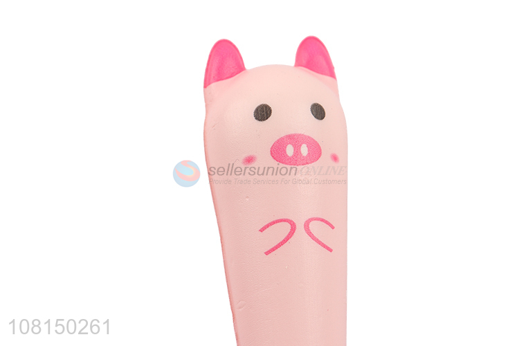 Good Sale Cartoon Pig Design Squishy Slow Rising Gel Pen