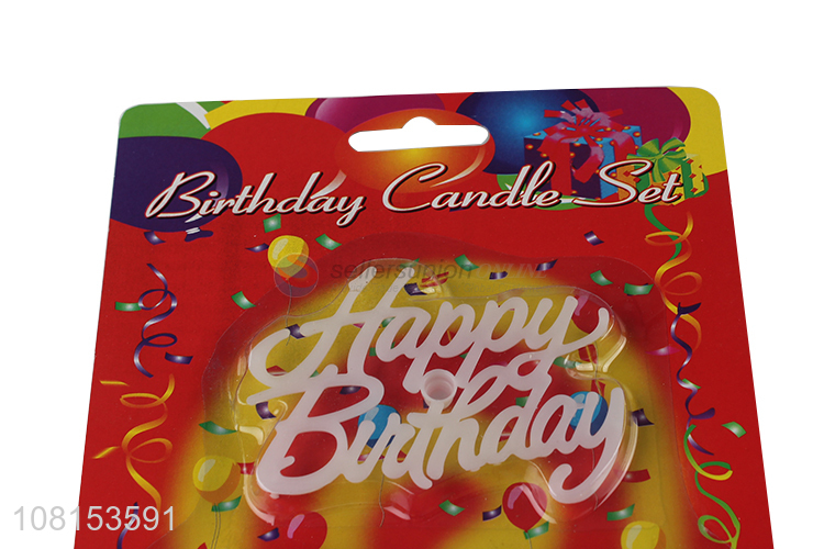 Low price colorful cake candles for birthday party celebration