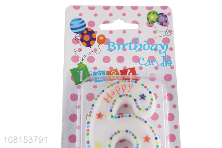 Wholesale cheap 0-9 number candle numeral birthday candles