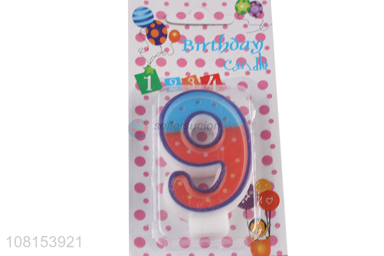 Factory direct sale 0-9 numeral candle cake topper decoration