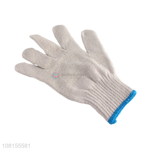 Hot selling multi-use breathable cotton safety work gloves