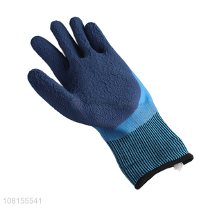 Good price latex coated safety gloves waterproof work gloves