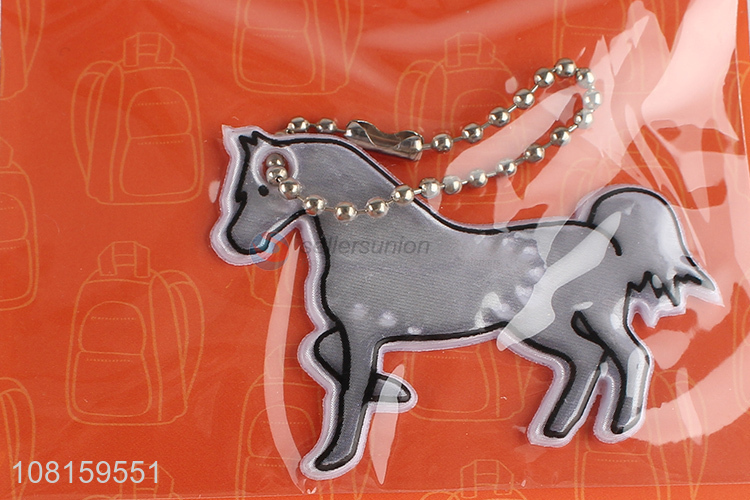 Good Sale Horse Shape Reflective Pendant For Bag And Key