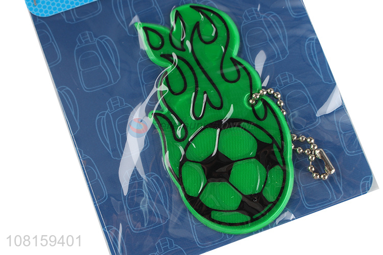 Top Quality Football Shape Reflective Bag Pendant Fashion Keychain