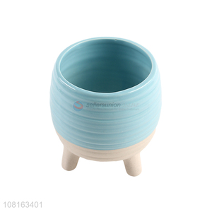 Popular design glazed ceramic flower pot indoor plant container