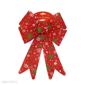 Low price Christmas tree bows Christmas holiday decorative bows