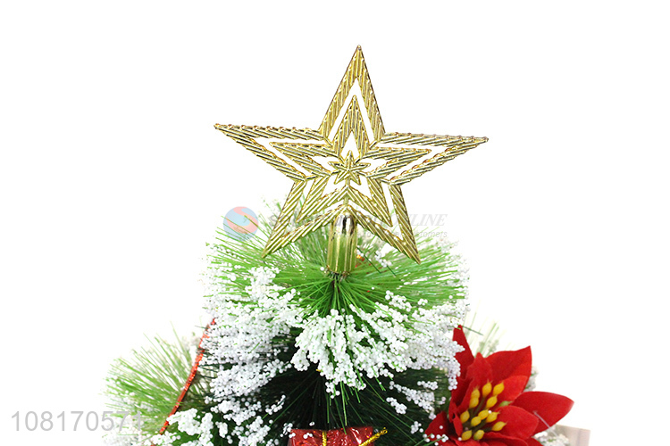 High quality artificial mini Christmas tree potted ornaments