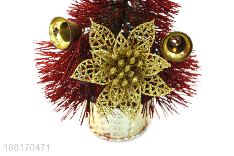 Hot selling artificial mini Christmas tree potted ornaments