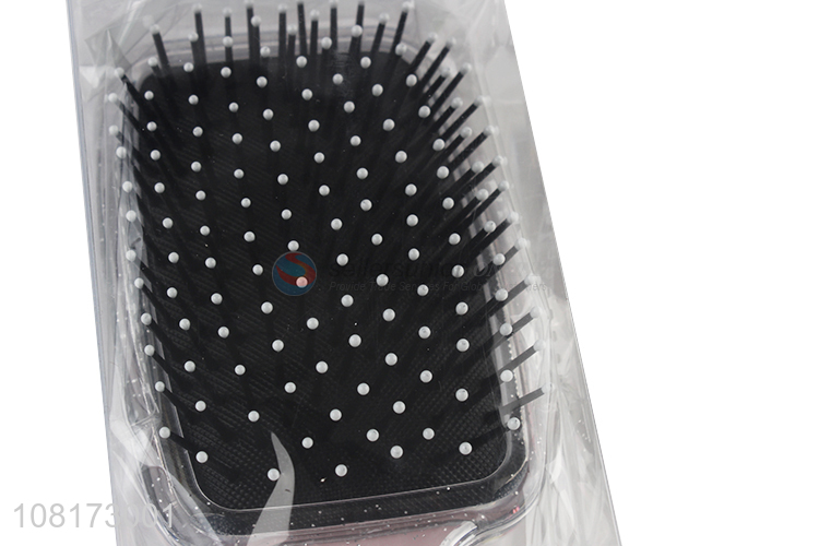 Good Sale Fashion Hairbrush Colour Beads Plastic Paddle Brush