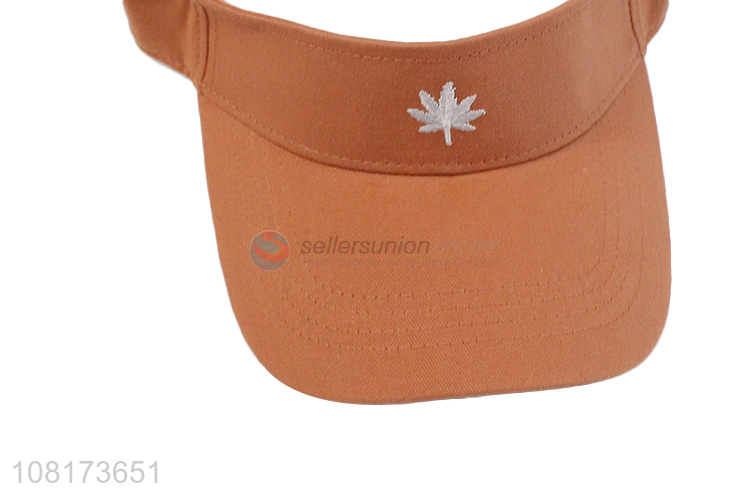 Factory direct sale fashion sun hat cotton embroidery visors