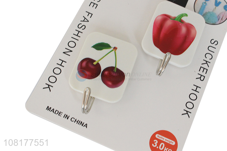 Factory wholesale 2pieces household strong self-adhesive sticky hooks