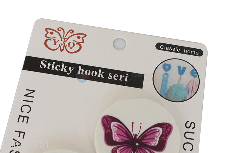 Low price round strong self-adhesive sticky hooks for bathroom towel