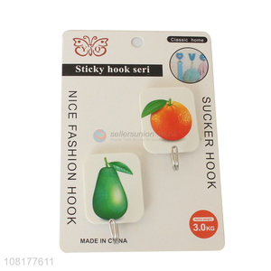 Most popular 2pieces household heavy duty sticky hooks for sale