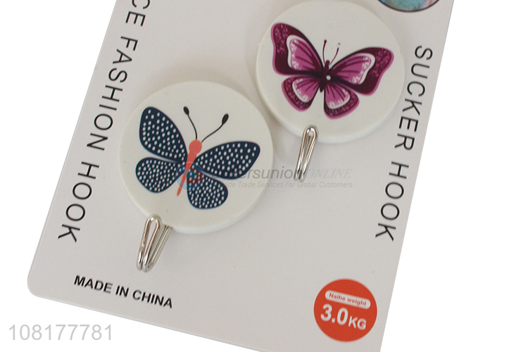 Latest design plastic kitchen bathroom sticky hooks wholesale