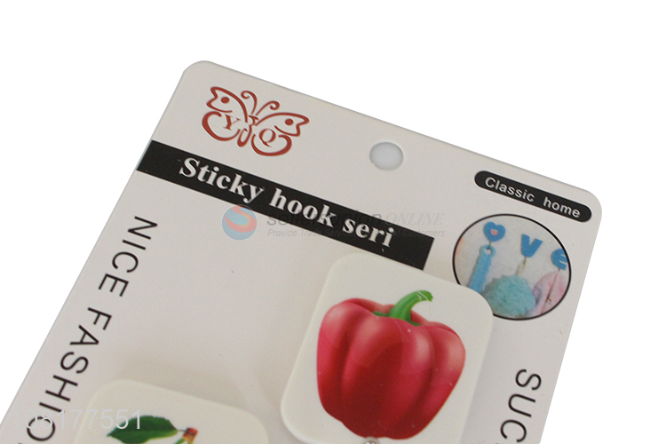 Factory wholesale 2pieces household strong self-adhesive sticky hooks