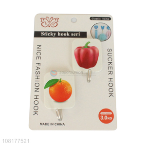 Best quality 2pieces household heavy duty sticky hooks