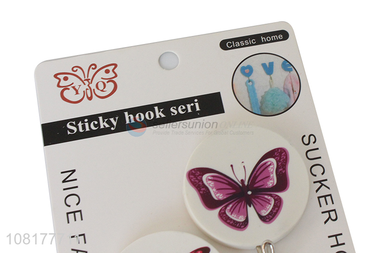 Factory price 2pieces heavy duty waterproof sticky hooks