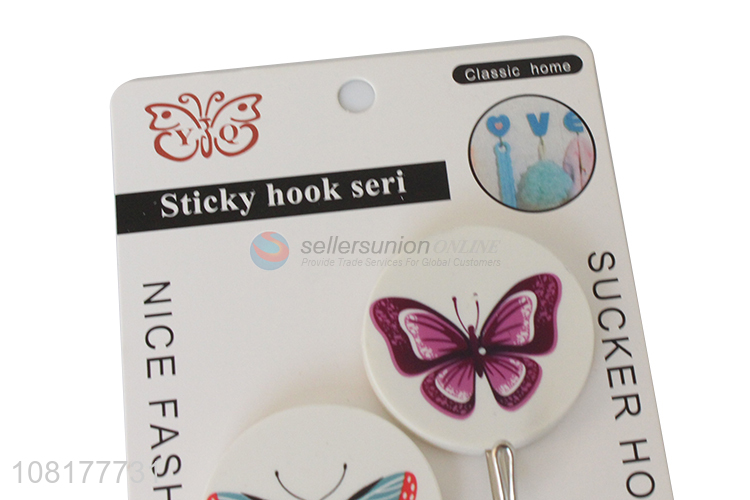 Best selling 2pieces bathroom accessories hanger sticky hooks