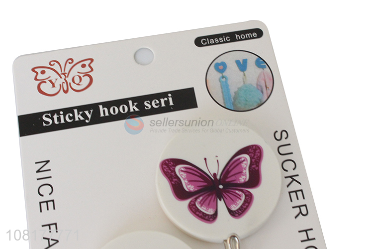 New design 2pieces household heavy duty sticky hooks for daily use