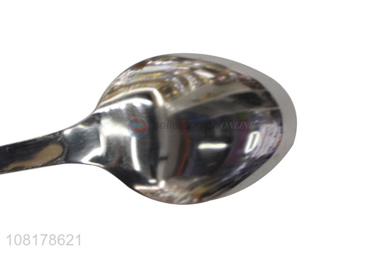 Yiwu wholesale stainless steel pointed spoon for dinner