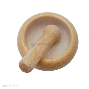 Wholesale natural marble mortar and pestle set pill crusher