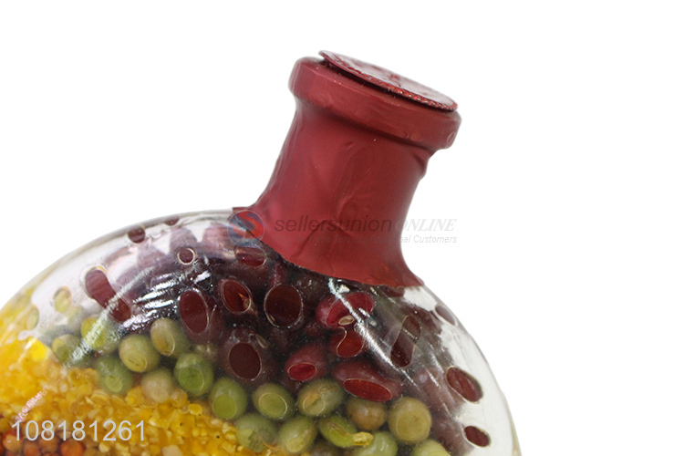 Factory supply natural simulation food glass jar for home decoration