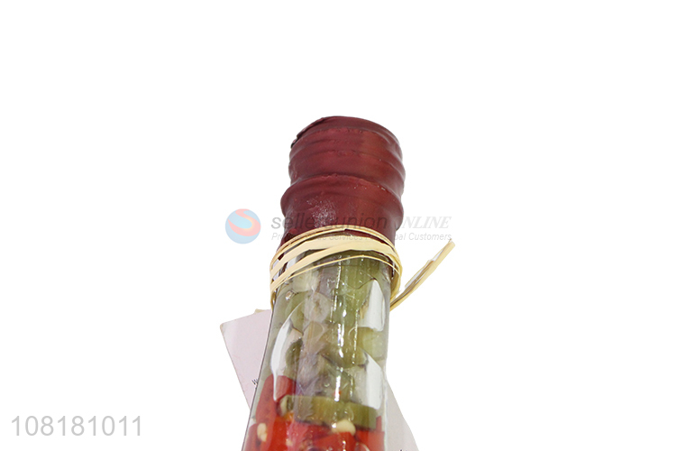 New arrival creative design fake vegetable glass bottle for sale