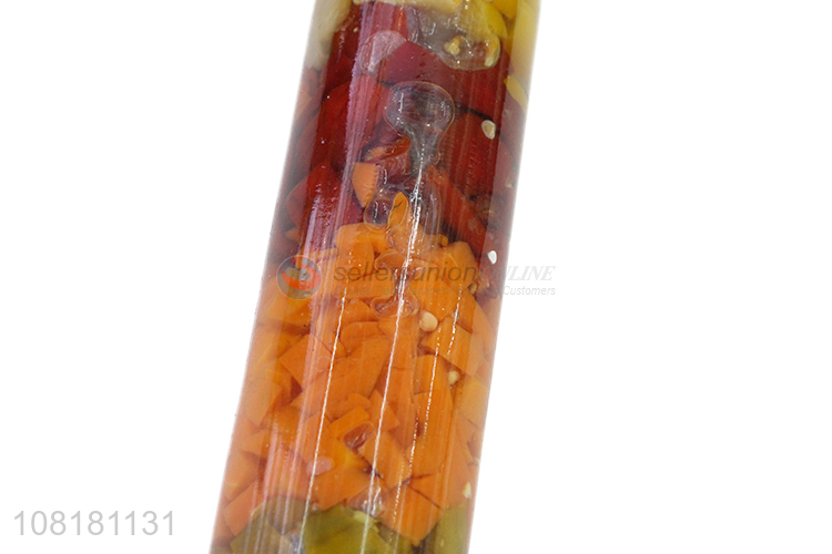 Factory price home décor fake vegetable glass jar for sale