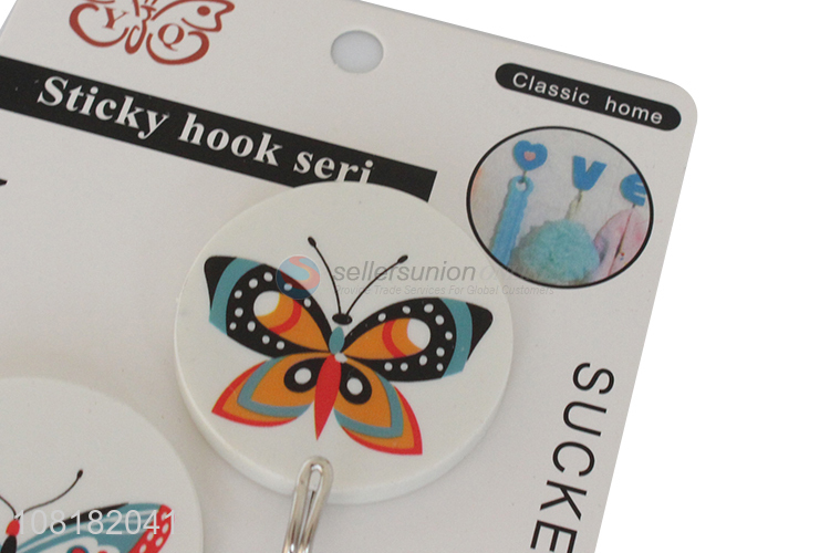 China supplier kitchen adhesive wall hooks plastic sticky hooks