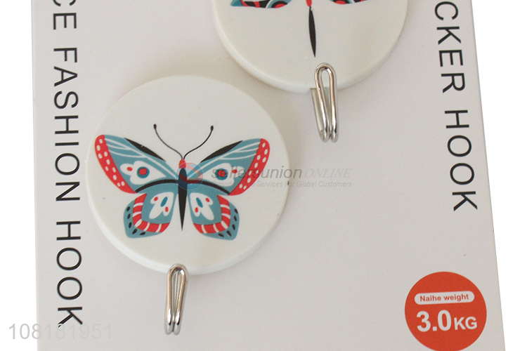 High quality stick on wall hooks kitchen bathroom adhesive hooks