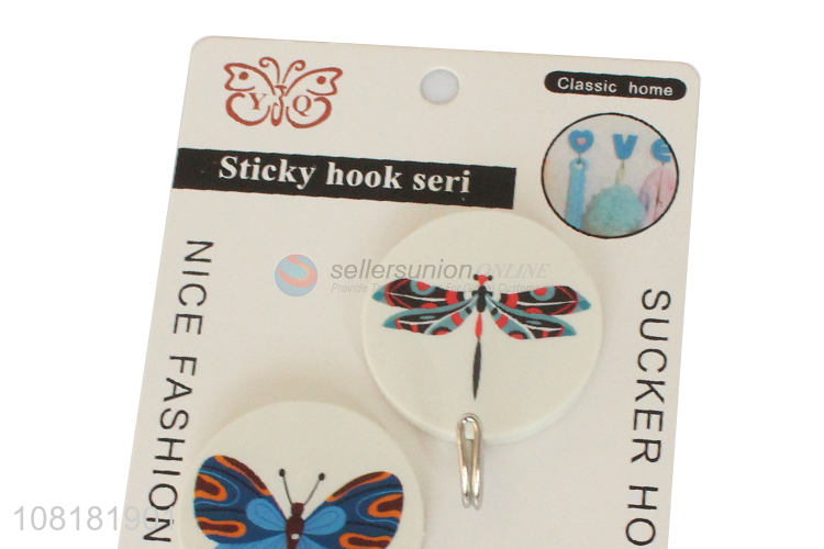 New arrival self adhesive wall hooks plastic towel hanging hooks