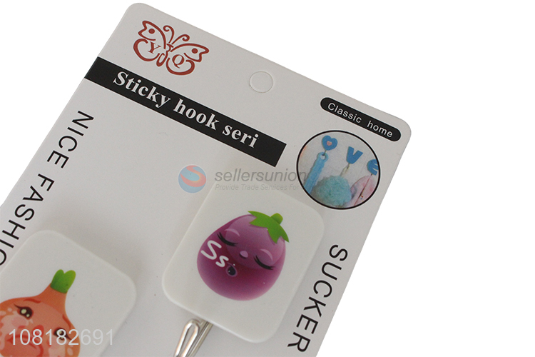 China supplier bathroom wall hooks plastic sticky hooks for kitchen