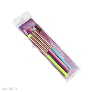 Wholesale 4 Pieces Colorful Makeup Brush Popular Eyeshadow Brush Set