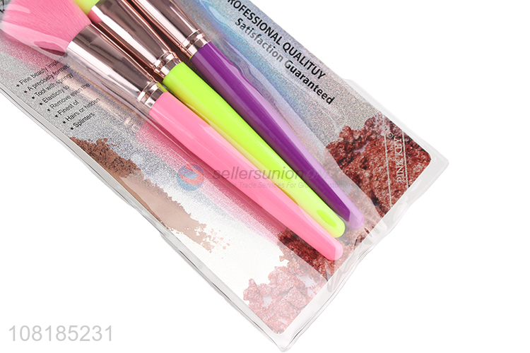High Quality 3 Pieces Powder Brush Fashion Makeup Brush Set