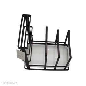 High quality creative iron desktop storage rack for sale