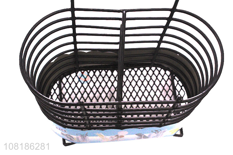 Wholesale black iron chopsticks holder kitchen storage