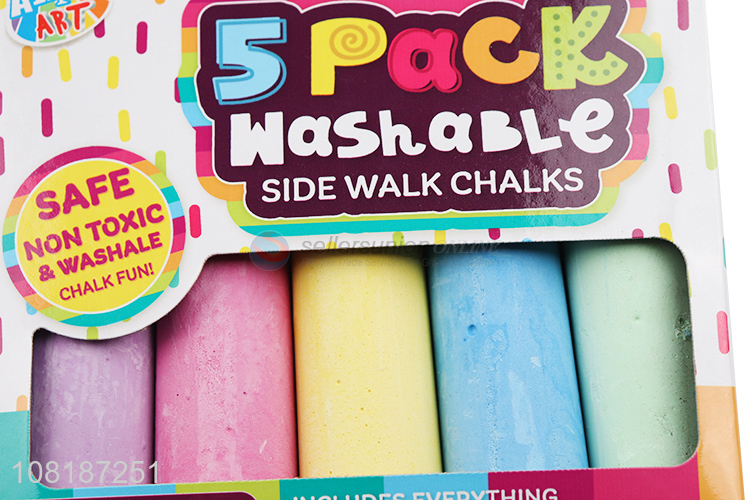 Yiwu market washable non-toxic sidewalk chalk set