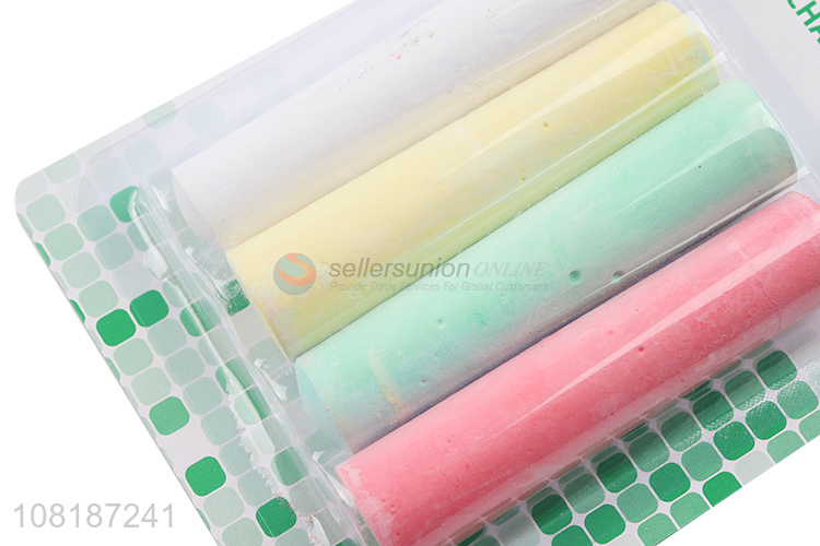 Online wholesale 4pieces bright color outdoor sidewalk chalk