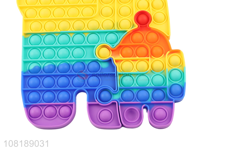 Good selling rainbow color stress relief bubble fidget toys