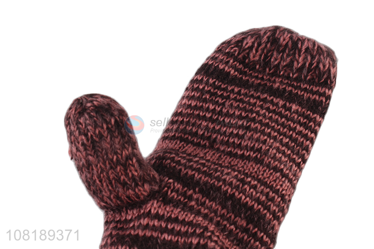 Most popular fashion style plush warm outdoor gloves for winter