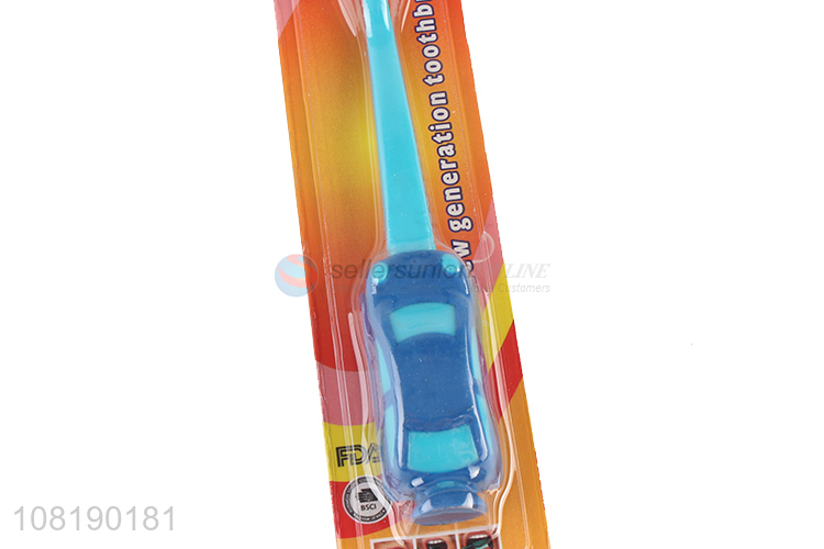 Wholesale Cute Car Design Handle Nylon Toothbrush For Kids