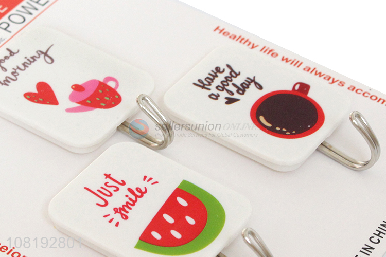 Fresh Style 3 Pieces Wall Hooks Multipurpose Sticky Hooks