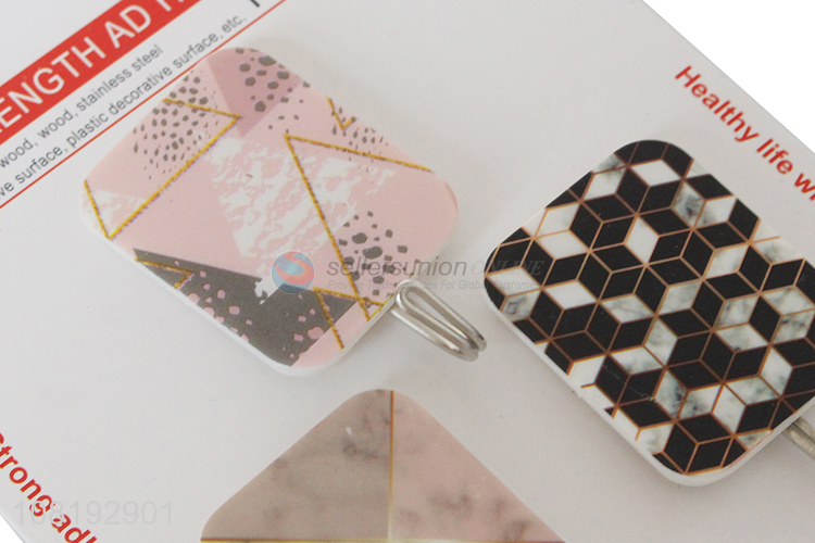 Fashion 3 Pieces Sticky Hooks Strong Adhesive Hooks Set